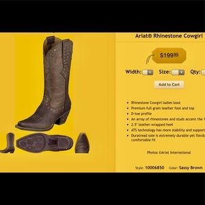 Ariat Rhinestone Cowgirl Boots